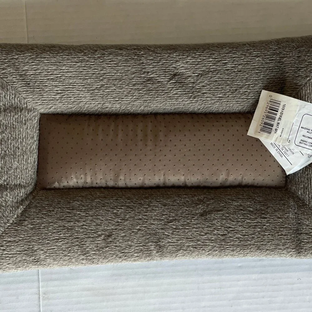Brown Petmate Rectangular Kennel Mat for up to 10 lbs Crates 20